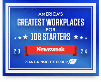 Newsweek America’s Greatest Workplaces for Job Starters Award for 2024. Plant-A Insights Group
