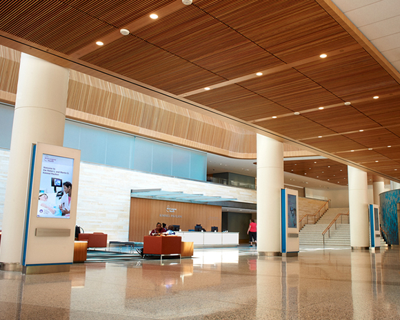 default Interior view of a building lobby.